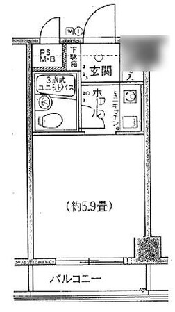 ホーユウコンフォルト岸谷の物件間取画像